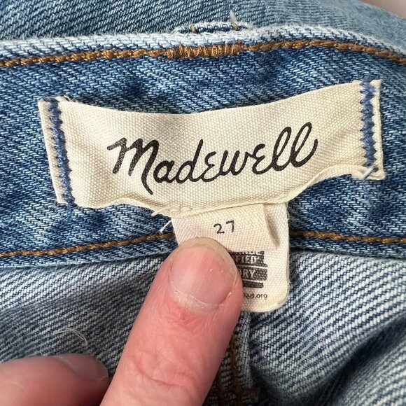 Madewell Perfect Vintage Straight Jean Carpenter Cargo Denim High Rise Workwear - Picture 6 of 13